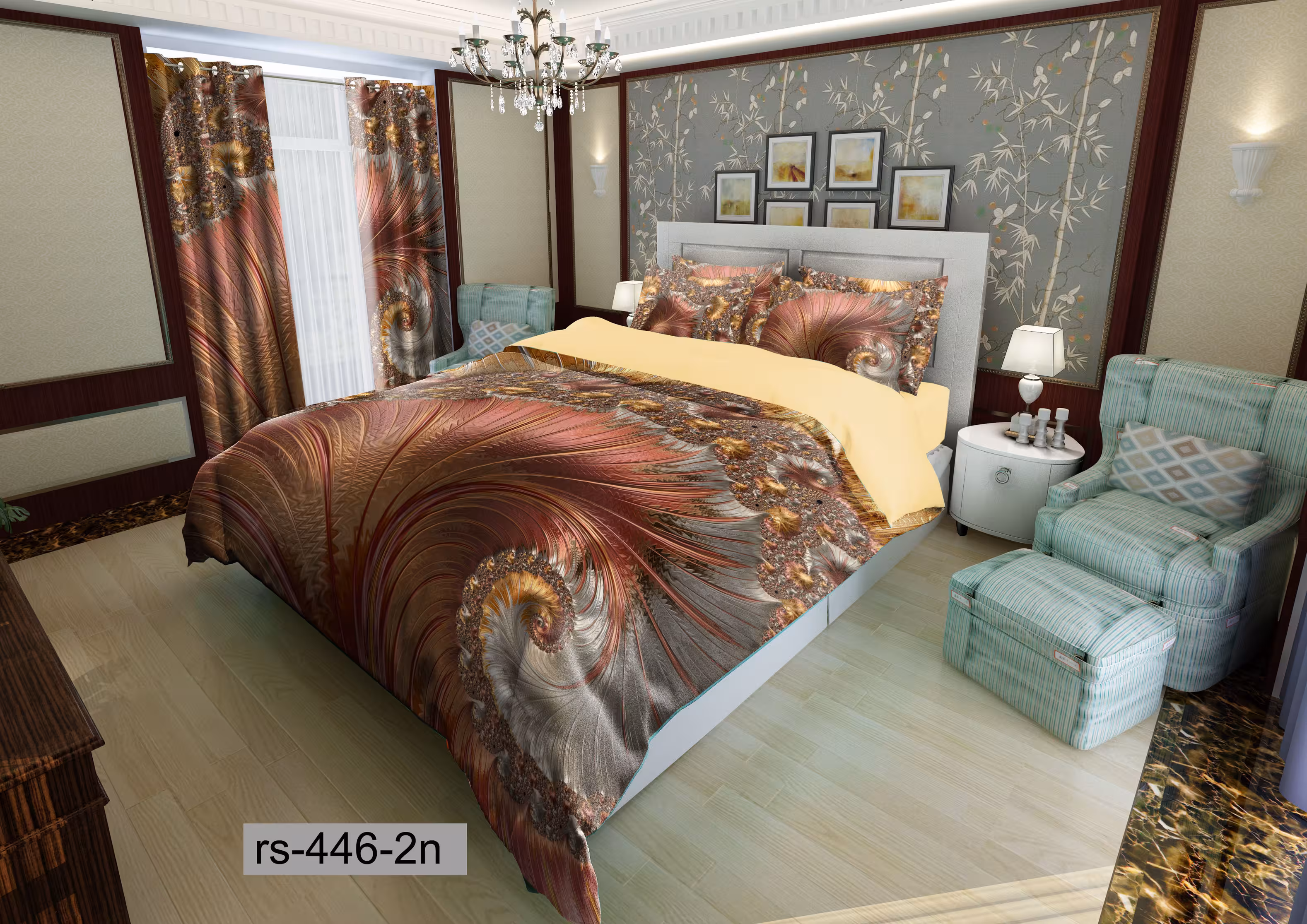 لحاف روتختی تنسل سه بعدی (3D) کالای خواب متین کد 0446