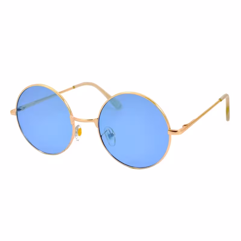 عینک آفتابی مدل Round Metal Blue کد2296