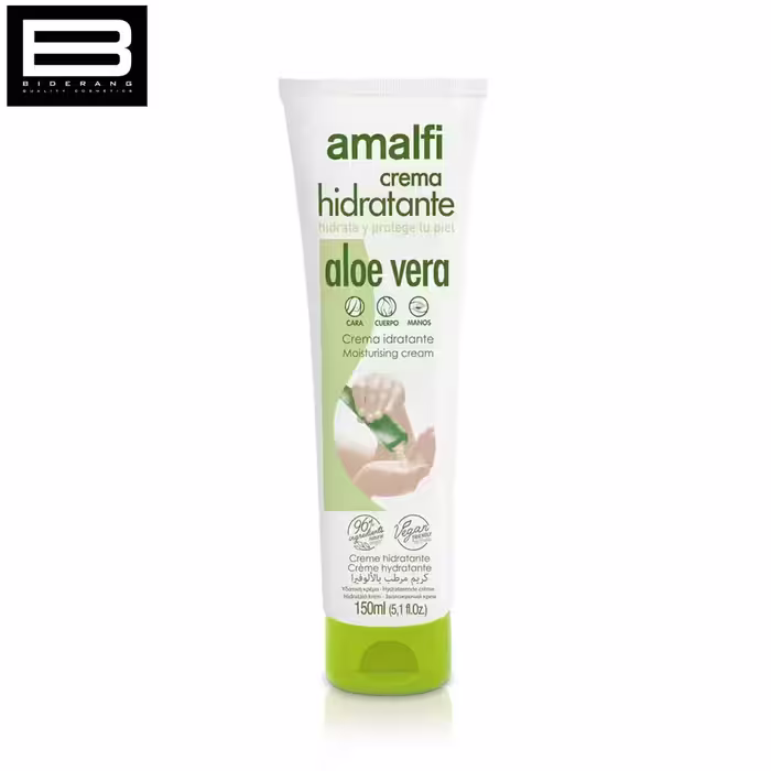 کرم مرطوب کننده تیوپی آمالفی حاوی عصاره آلوئه ورا حجم 150ml