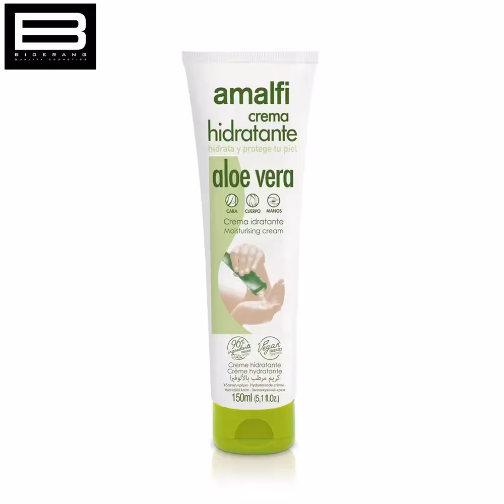 کرم مرطوب کننده تیوپی آمالفی حاوی عصاره آلوئه ورا حجم 150ml