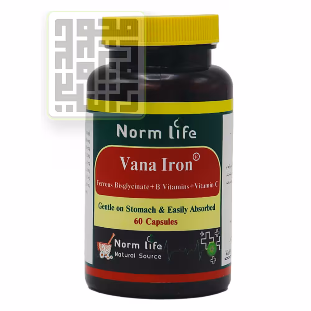 خرید کپسول وانا آیرون نورم لایف 60 عددی با بهترین کیفیت و قیمت مناسب | داروچی