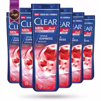 6 عدد شامپو ضد شوره مردانه کلیر CLEAR مدل فرمولاسیون سریع با ویتامین ب3 Style Express with B3 حجم 350 میلی لیتر (اورجینال)