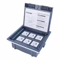 پریز کف 6 ماژول مدل 4046 میلو | یراقینو فروش یراق آلات کابینت و درب