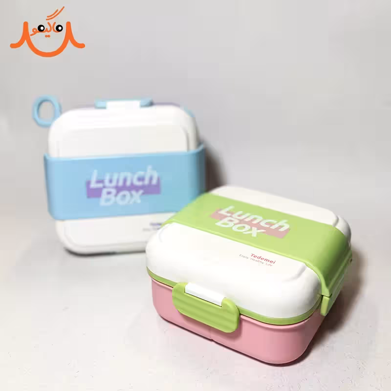 ظرف غذا Tedemei دو طبقه حجم 1350 میلی لیتر