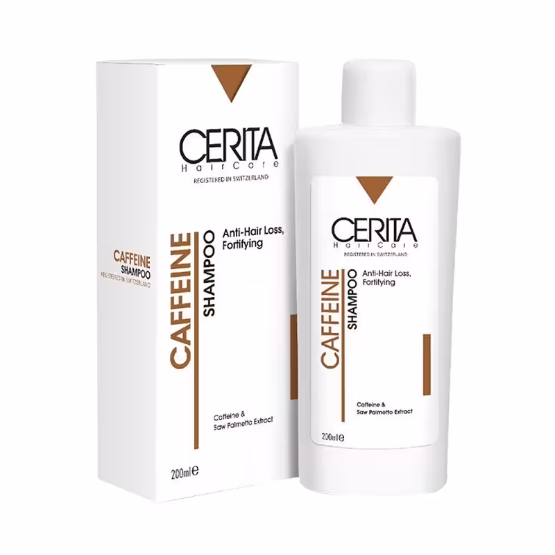 شامپو سریتا تقویتی و ضدریزش حاوی کافئین 200 میلی لیتر | Cerita Caffeine Shampoo