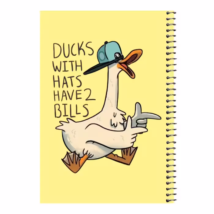 دفتر مشق 80 برگ اس جی مدل اردک کلاهدار