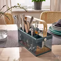 جا قاشق چنگالی رومیزی ایکیا مدل VIMPELFISK، دسته چوبی