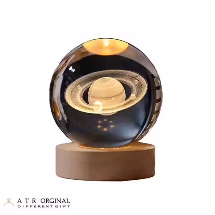 چراغ خواب گوی کریستالی مدل سیاره کیوان