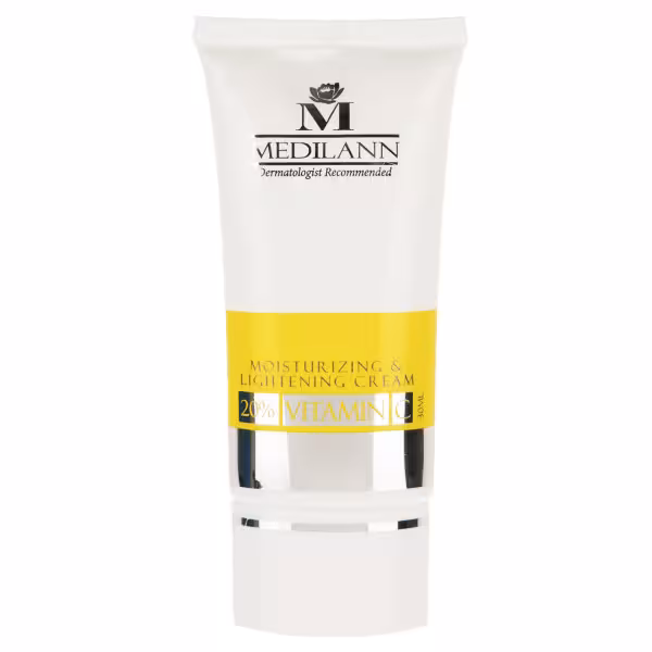 کرم مرطوب کننده و روشن کننده مدیلن مدل Vitamin C