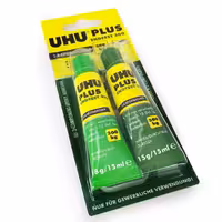 چسب دو قلوی صنعتی 300 کیلوگرمی اوهو UHU Plus Endfest 300Kg 18g