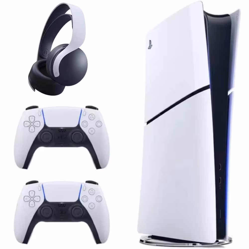 کنسول بازی سونی مدل PlayStation 5 Slim Digital Edition ظرفیت یک ترابایت به همراه دسته اضافه و هدست