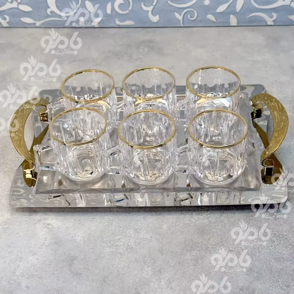 فنجان بلینک نیزه ای B108 لب طلا