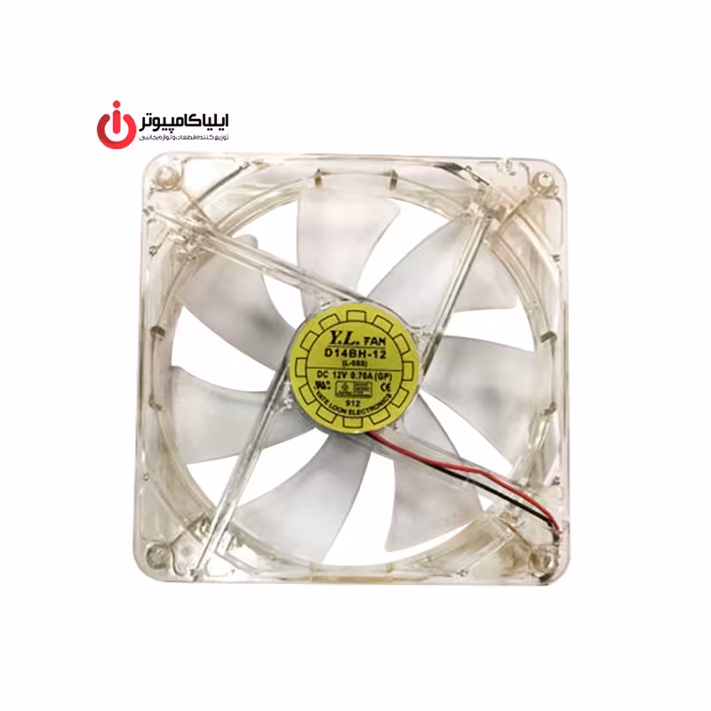 فن خنک کننده 14*14 برند Yate Loon مدل D14BH-12 و قطر 2.5 سانتیمتر