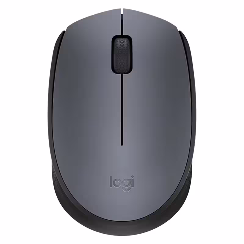 ماوس بی‌سیم لاجیتک مدل M170 با حسگر لیزری، دارای 3 کلید، طراحی ارگونومیک، رابط دانگل USB، باتری قلمی سایز، دقت 1000 DPI، فرکانس 2.4 گیگاهرتز