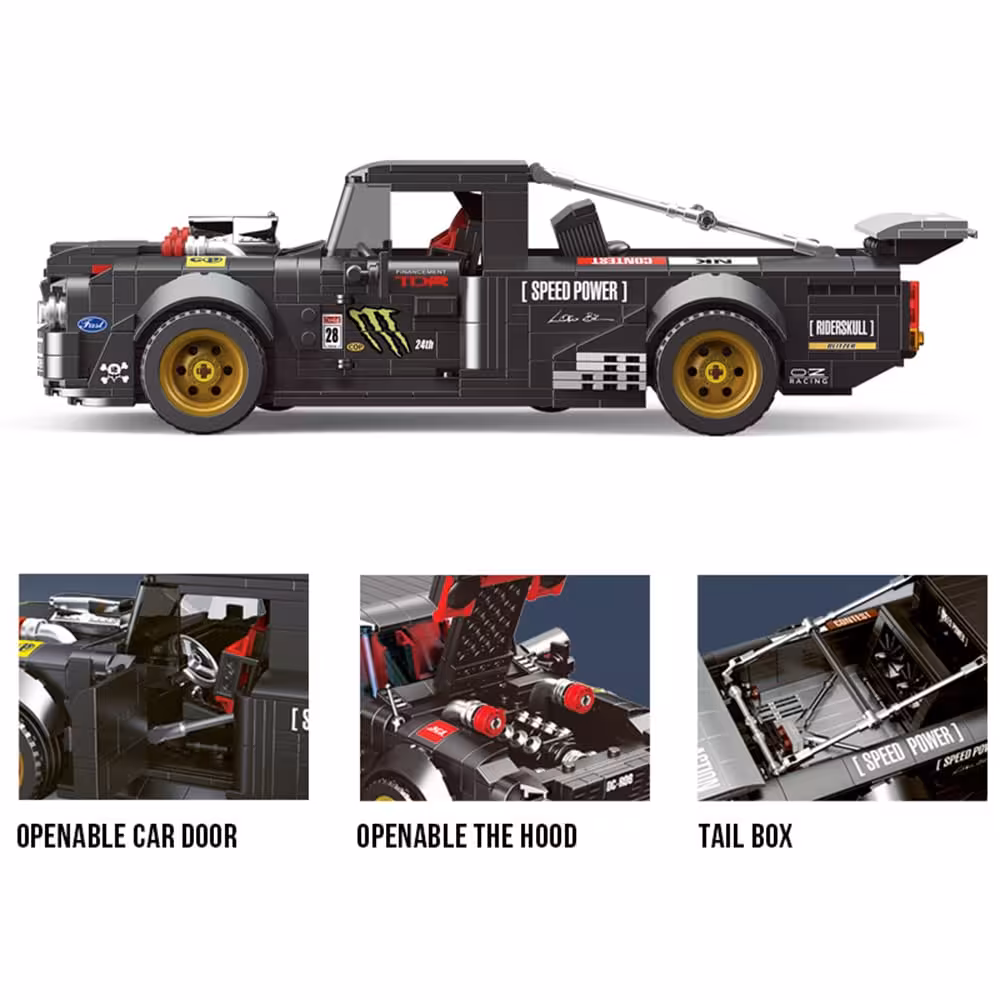 لگو کامیون مسابقه DECOOL KC012 Coontest 150 Runaway Truck