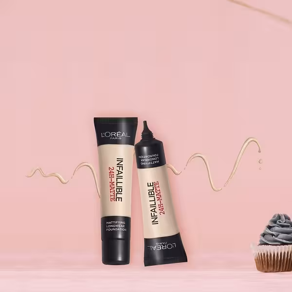 کرم پودر 24 ساعته مات لورال مدل Infaillible (اینفلیبل ,اینفائیبل, اینفالیبل) حجم 35 میل