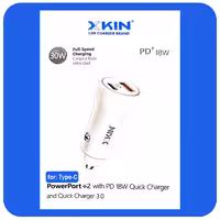 شارژر فندکی ایکس کین مدل X KIN XK-CAR09 به همراه کابل Type-C