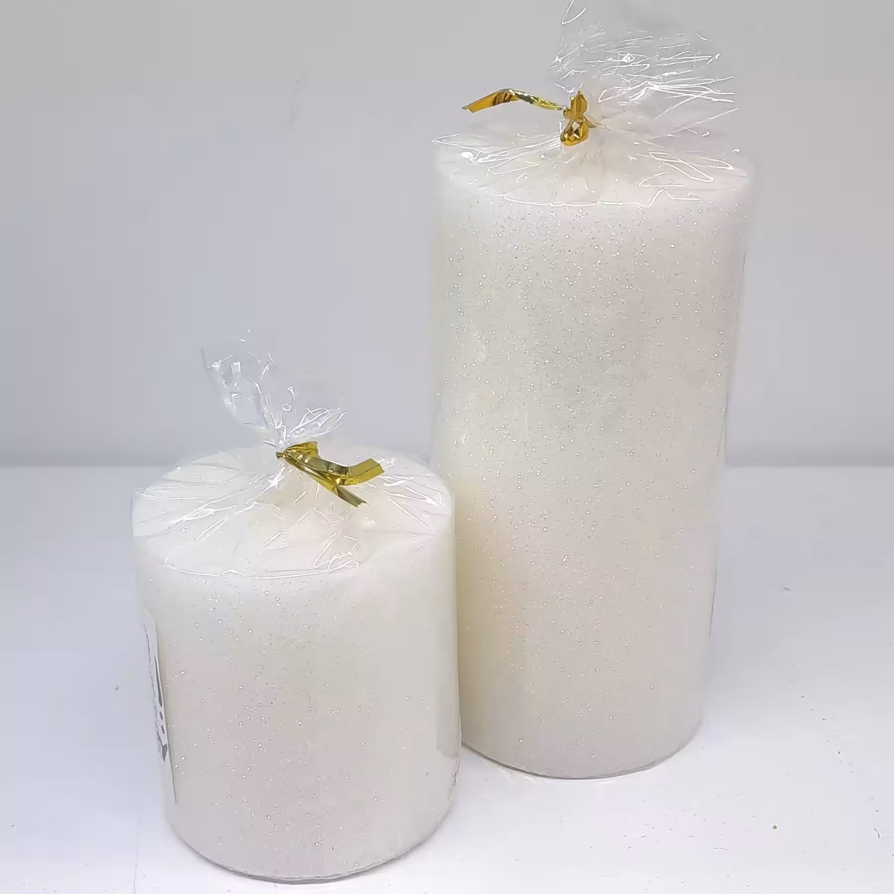 شمع کوبیسم بلند 13 سانت رنگ سفید