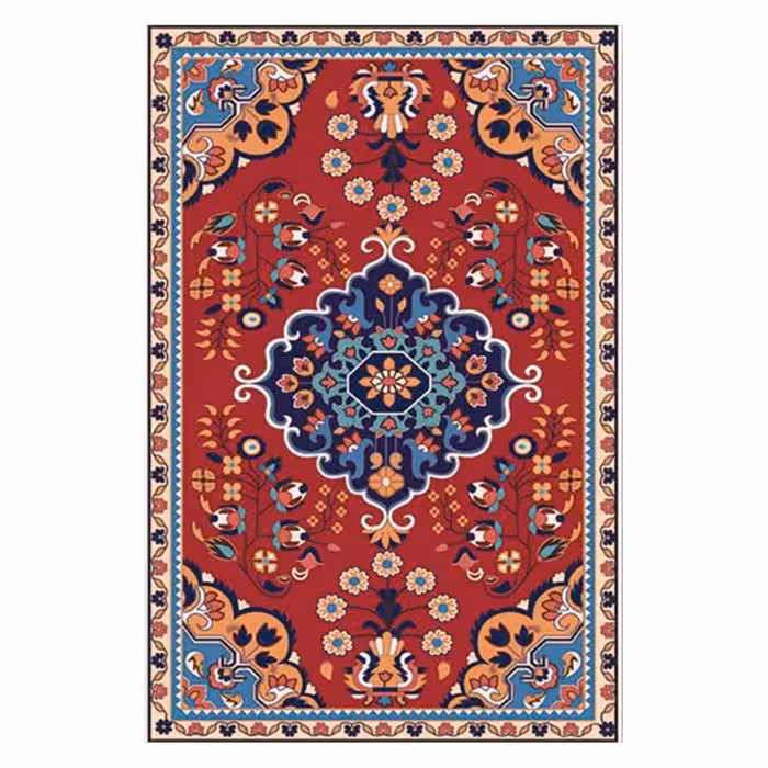 فرش مخمل هازان ترک طرح سنتی کد O148