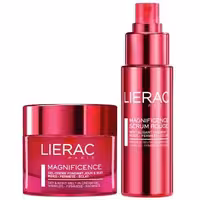 پک ضد چروک لیراک سری Magnificence مدل Red Intensive Revitalising Serum And Day and Night Melt-In Cream-Gel