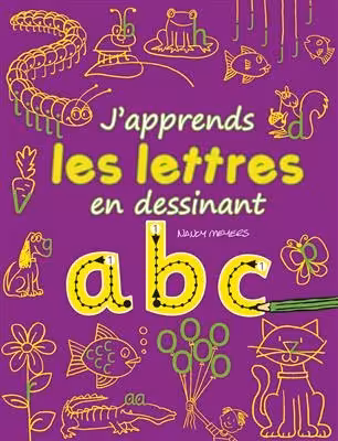 کتاب زبان فرانسه لس لترز J’apprends les lettres en dessinant : abc