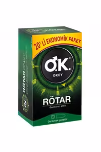 کاندوم تاخیری Okey مدل Rotar بسته 20 عددی