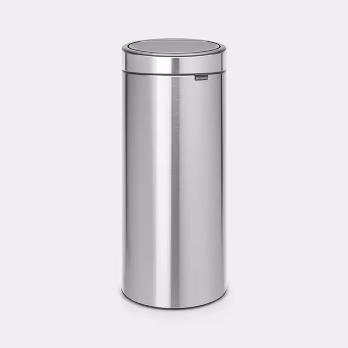 سطل زباله 30 لیتر استیل مات برابانتیا | Brabantia TOUCH BIN NEW