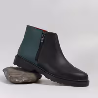 نیمبوت زنانه چرم طبیعی کد 00165TK 