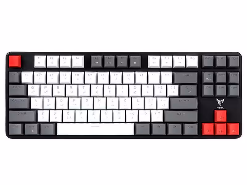کیبورد مکانیکال گیم سیم دار Hiska HX-KEG440