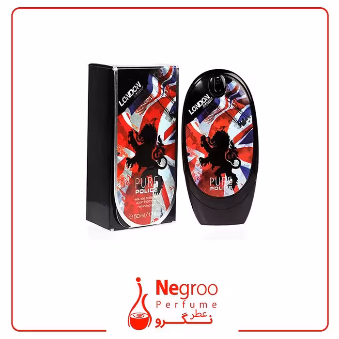 عطر ادکلن پلیس پیور لندن مردانه-مشکی 75 میل
