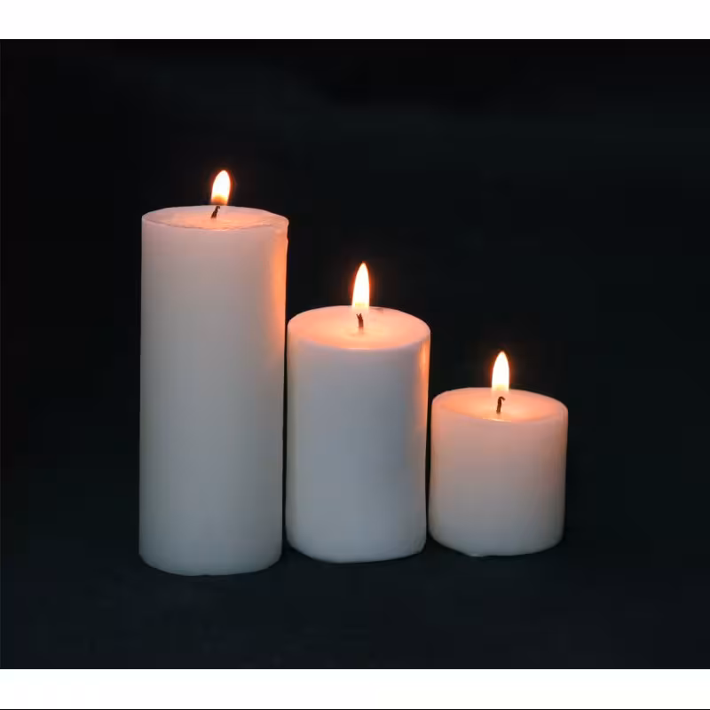 شمع استوانه 5711 سفید قطر 5