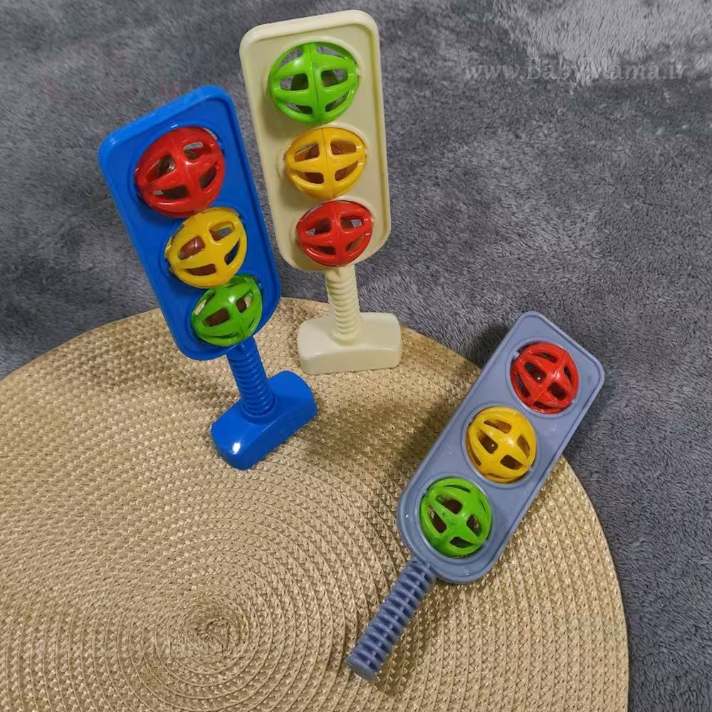 جغجغه چراغ راهنما رنگی