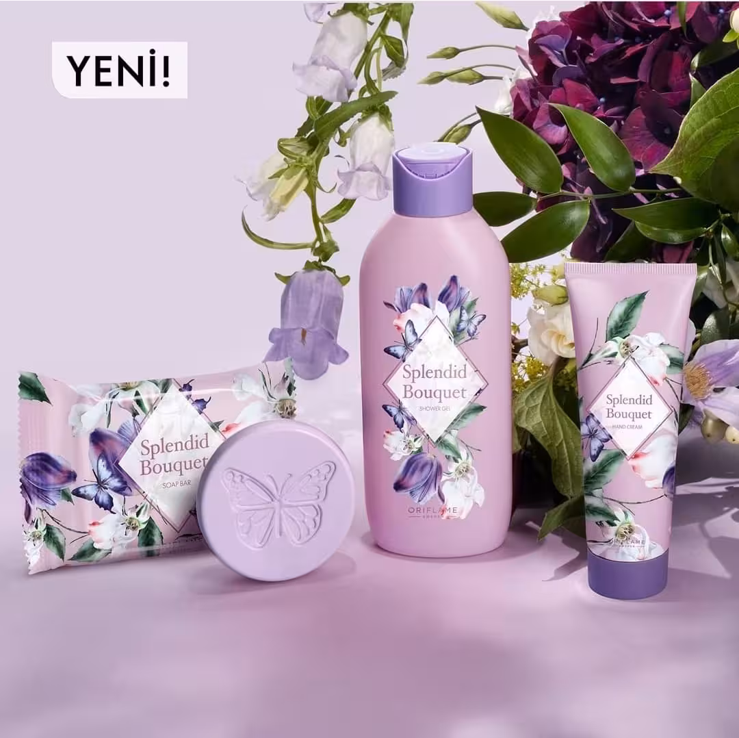 ست بهداشتی 3 عددی اوریفلیم مدل Splendid Bouquet