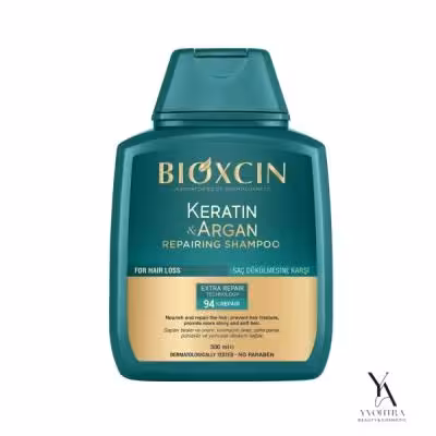 شامپو ترمیم کننده کراتین و آرگان بیوکسین Bioxcin حجم 300 میل