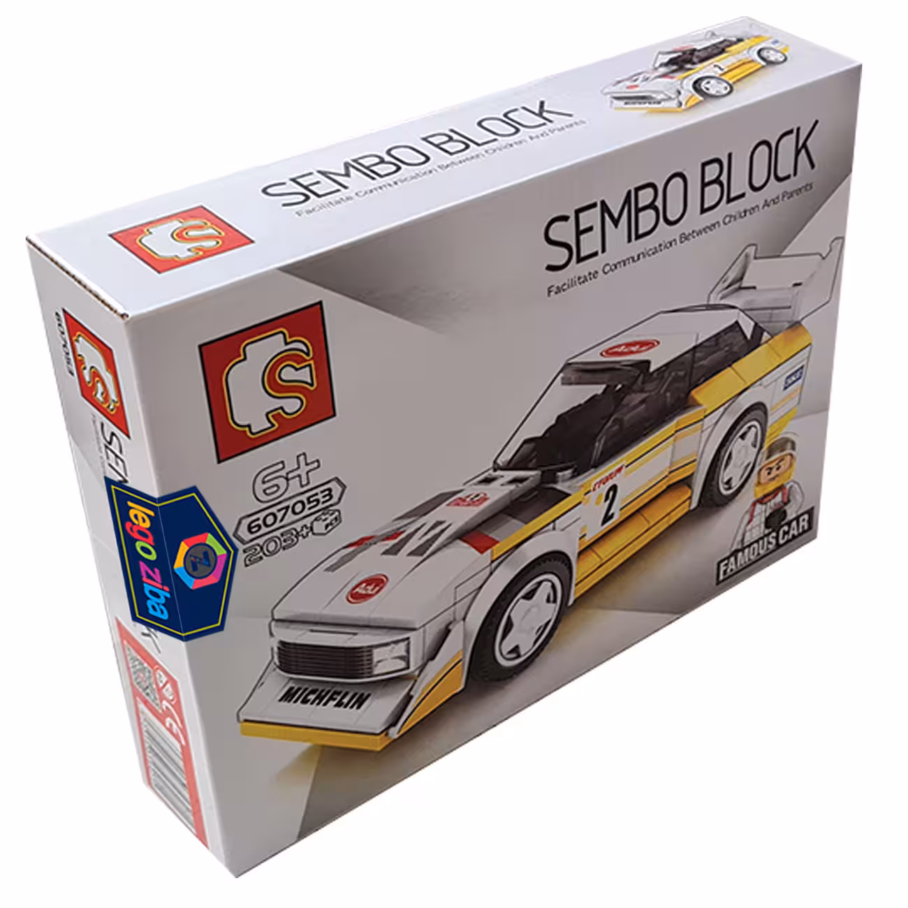 ساختنی سمبو بلاک مدل ماشین مسابقه ای کد 607053