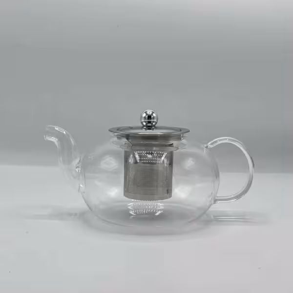 قوری پیرکس درب و صافی استیل 800 میل 332910