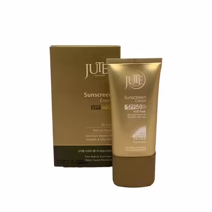 کرم ضدآفتاب  SPF50 پوست چرب بژ طبیعی ژوت 40 میلی‌لیتر Jute