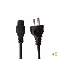 کابل برق سه پین منبع تغذیه لپ تاپ اورنج 1.5 متری (orange)