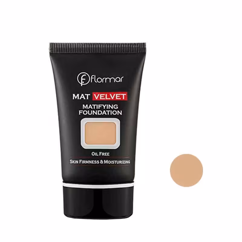کرم پودر فلورمار مدل MAT VELVET شماره 204