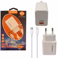 آداپتور شارژر فست با کابل Type C به Lightning PD QC30 Arson AN-W20W