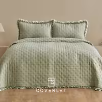 روتختی پنبه دوزی Viona رنگ سبز