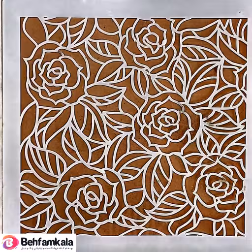 شابلون استنسیل 15*15 کد R090