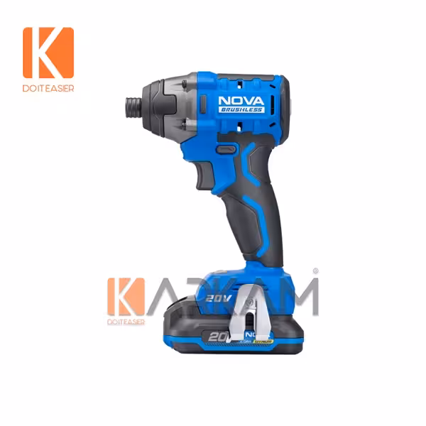 پيچ گوشتی شارژی 20 ولت براشلس ضربه ای 7730 نوا