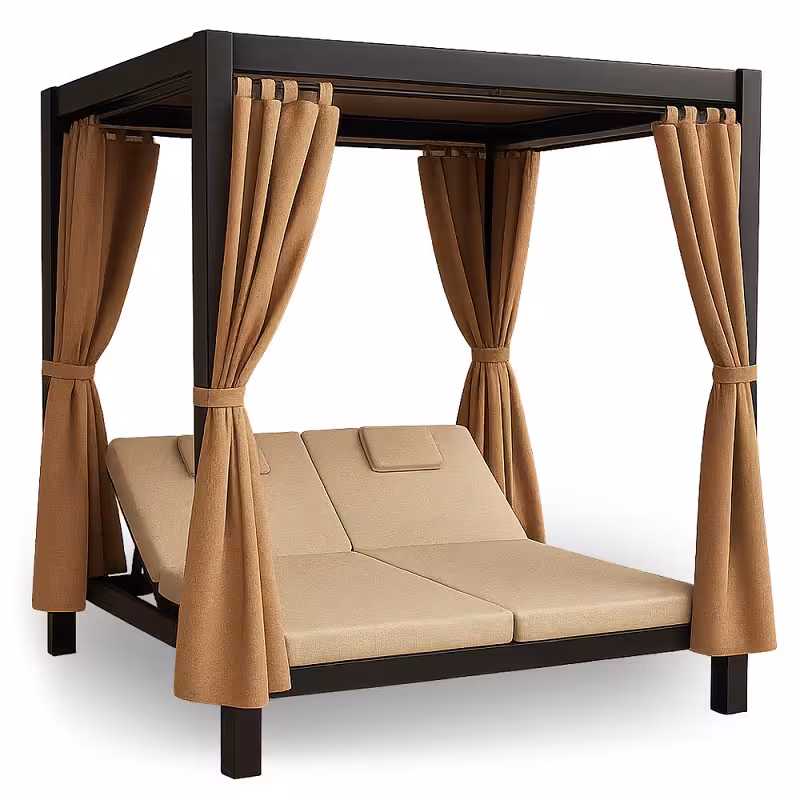 تخت و آلاچیق دو نفره آلومینیومی مدل ونتو