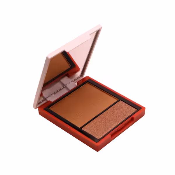 پالت رژ گونه و هایلایتر میستار مدل Silky Effect شماره 01