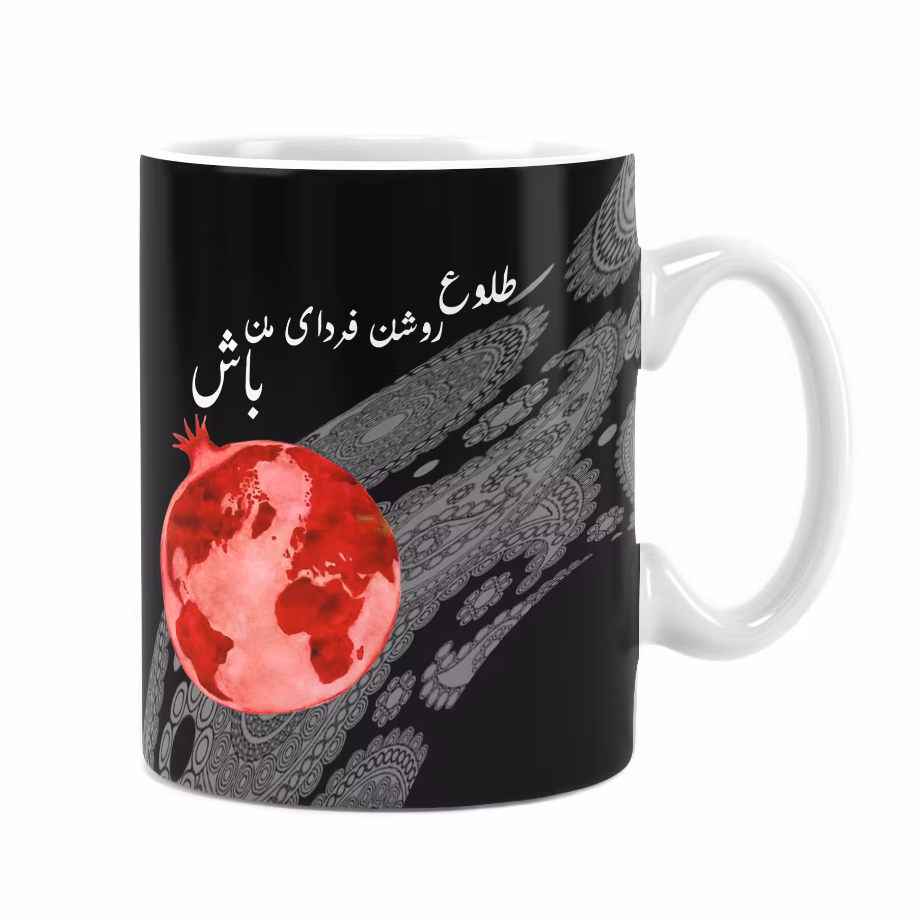 لیوان سرامیکی راویتا طرح یلدا 2112