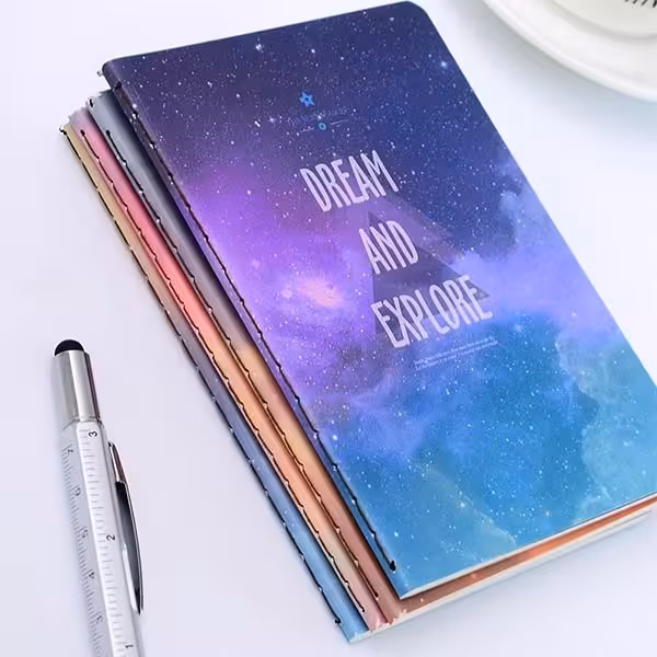 دفتر یادداشت فانتزی طرح گلکسی Fantastic Galaxy Star Sky A6 Notebook