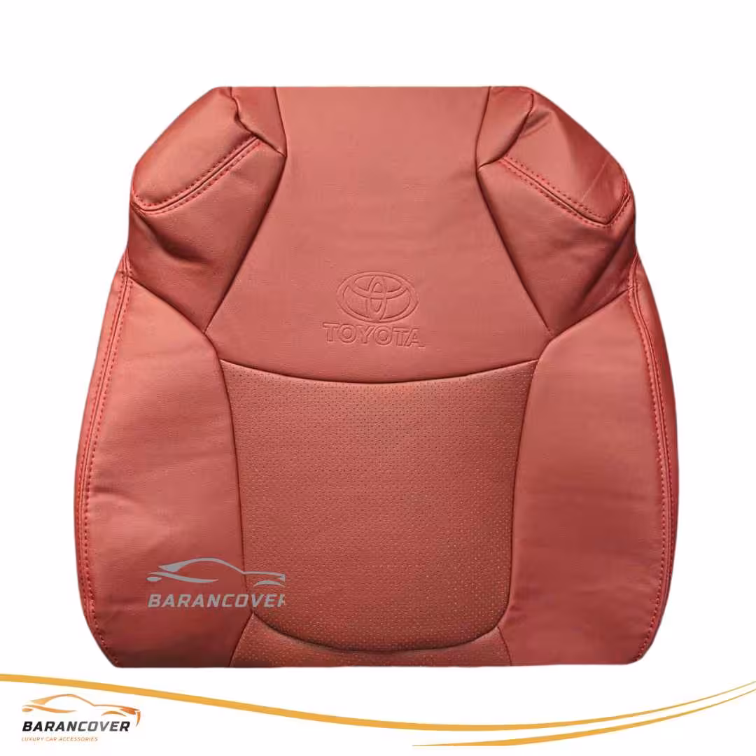 روکش صندلی تویوتا کرولا کراس 2024-2025 تمام چرم رنگ زرشکی