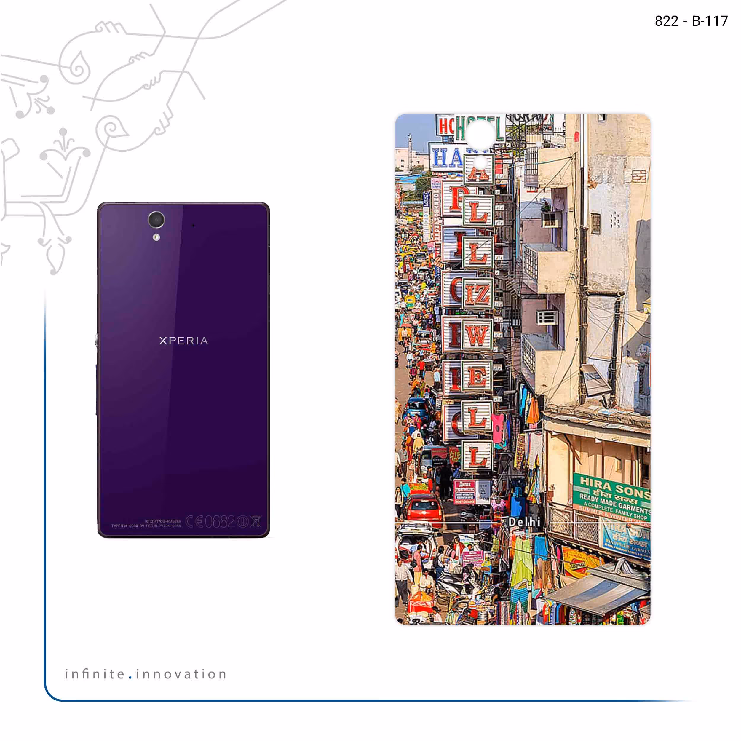 برچسب پوششی ماهوت مدل City of Delhi مناسب برای گوشی موبایل سونی Xperia Z