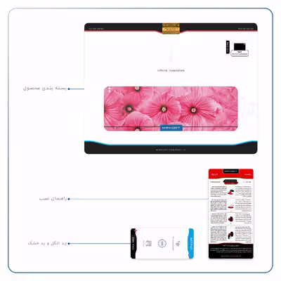 برچسب پوششی ماهوت مدل Pink-Flower مناسب برای تبلت اپل iPad Pro 11 (GEN 2) 2020 A2230